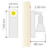 Réf. W4720 ~ 230V • 7W COB ~ – Image 4